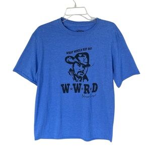 BOHEMIAN COWGIRL WOMENS BLUE WHAT WOULD RIP DO SHORT SLEEVE T-SHIRT SIZE XL
